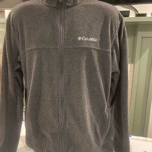 Columbia Men's Dark Gray Full-Zip Fleece Jacket